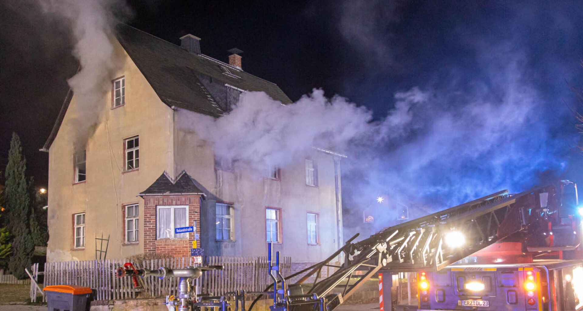 Tödlicher Wohnhausbrand Heiligabend im Erzgebirge