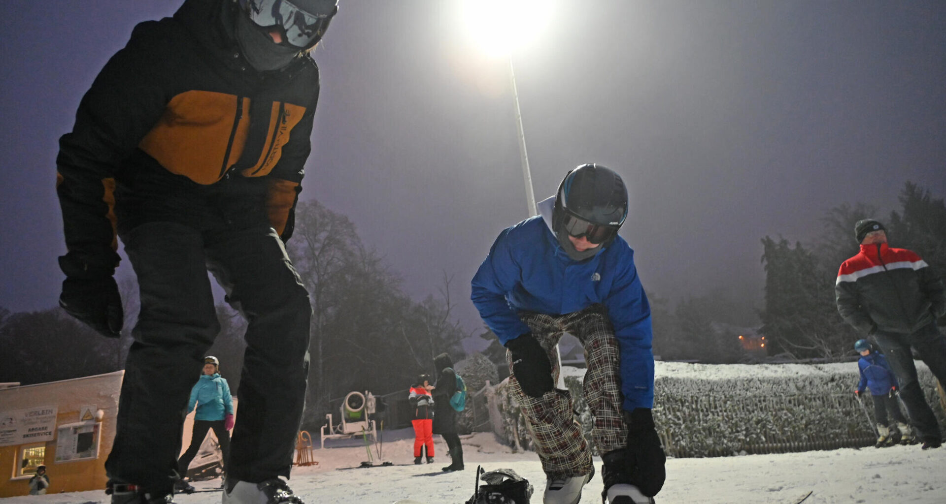 Seit Tagen Minusgrade und Schneeflocken zwischen Augustusburg und Freiberg