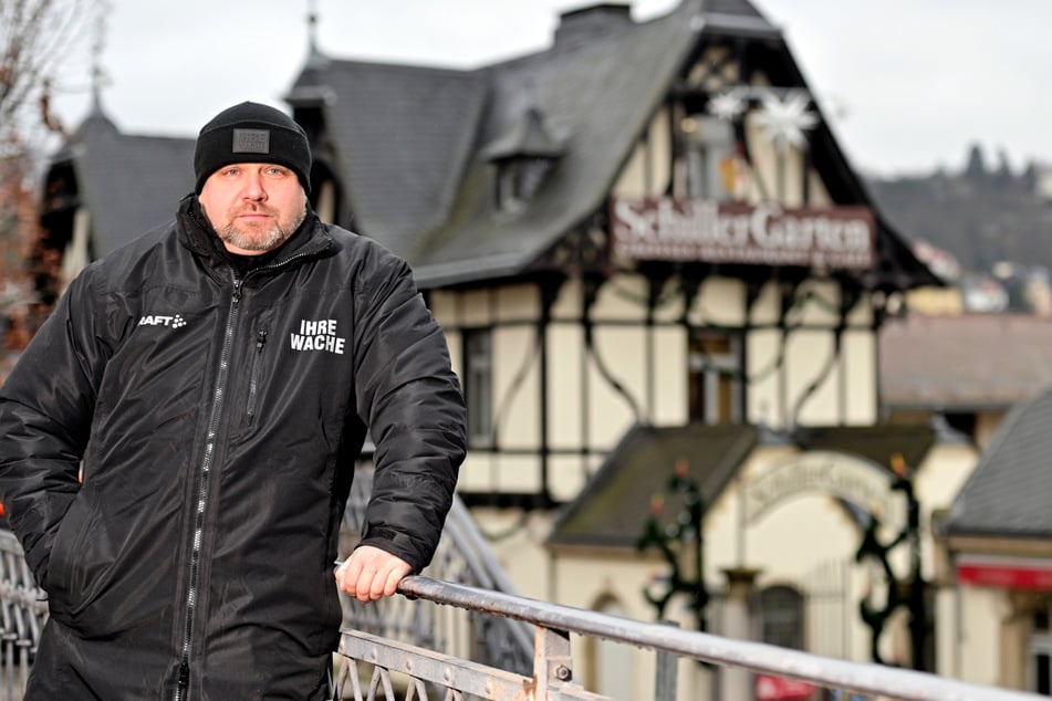 Frank Friedrich (43) wird zu Silvester als Wachmann gebraucht.