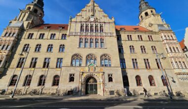 Das Landgericht Halle - hier müssen sich die beiden jungen Syrer vor der Jugendkammer verantworten.