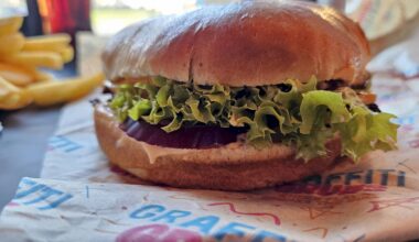 Leckerer Burger bei Graffiti-Grubs - Foto: Anton Launer