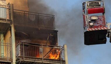 Großeinsatz der Feuerwehr an der Stauffenbergallee