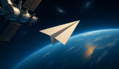 Von der ISS zur Erde: Dieses Schicksal erwartet ein Papierflieger, wenn er ins All geworfen wird