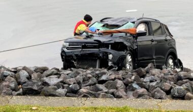 Auto rollt nahe Hamburg in die Elbe: Insasse wird reanimiert