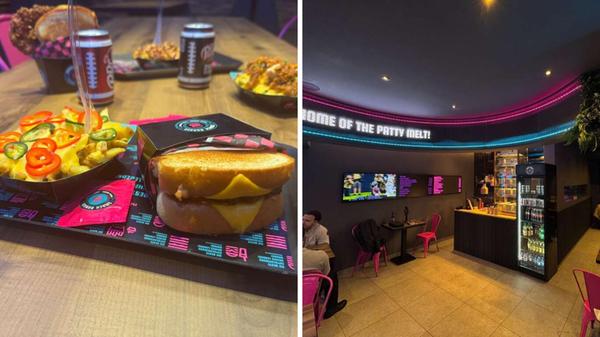 Anfang des Jahres öffnete Smack Burger seine Türen in Nürnberg erstmalig. Der Standort in der Breiten Gasse 94 war damit die erste Filiale außerhalb Berlins. Das Konzept schreit dort durch und durch "Amerika". Football-Highlights laufen und Dr. Pepper, Pudding mit Banane, Burger, Pommes sowie Patty Melts (siehe Bild) stehen auf der Speisekarte. Anfang des Jahres öffnete Smack Burger seine Türen in Nürnberg erstmalig. Der Standort in der Breiten Gasse 94 war damit die erste Filiale außerhalb Berlins. Das Konzept schreit dort durch und durch "Amerika". Football-Highlights laufen und Dr. Pepper, Pudding mit Banane, Burger, Pommes sowie Patty Melts (siehe Bild) stehen auf der Speisekarte.