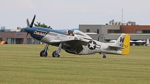 Nort American P-51D "Little Rebel" am Boden fotografiert