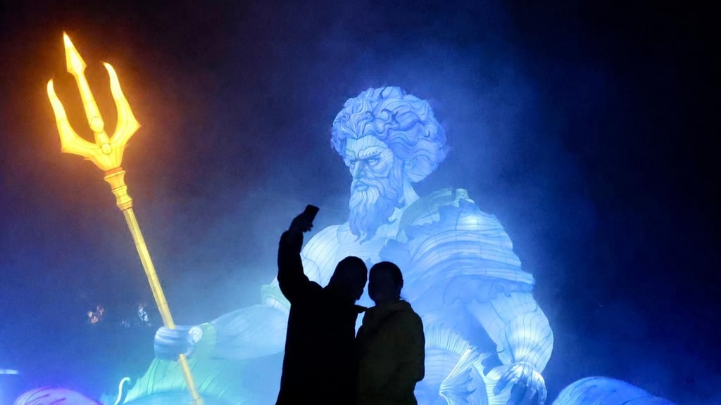 Magische Lichterwelten im Bergzoo Halle eröffnet