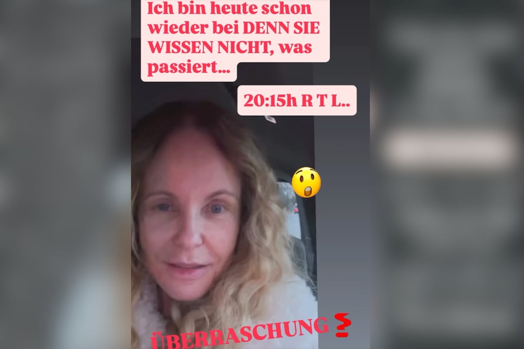 Vor dem TV-Auftritt zeigt sich Katja Burkard in ihrer Instagram-Story.