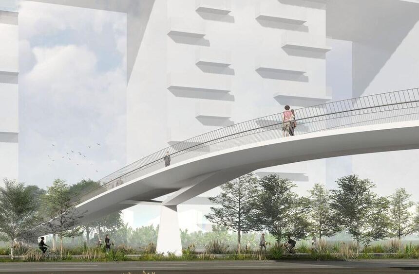 Jury kürt Entwurf für neue Fuß- und Radbrücke in Mannheim
