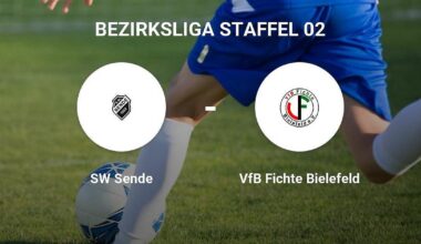 Erfolg für SW Sende gegen VfB Fichte Bielefeld