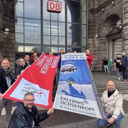 Flagge hissen. Foto: Metropolregion / Johanna Husarek