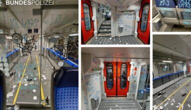 Bundespolizeidirektion München: Fußballfans verunstalten Zugfahrgastbereich / Hoher ...