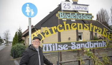 Seit einem Vierteljahrhundert: Bielefelder verwandelt Straße in eine Märchenlandschaft