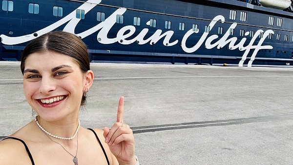 Seit Ende September ist die "Mein Schiff 5" Arbeitplatz und Zuhause von Sina Kurlbaum - © Sina Kurlbaum