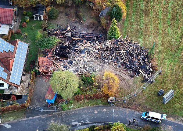 Die Kriminalpolizei übernahm im November den Einsatzort im Kreis Herford. - © Gerald Dunkel