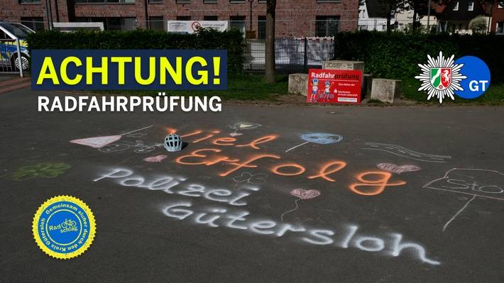 Fahrradprüfung an der Grundschule Laukshof