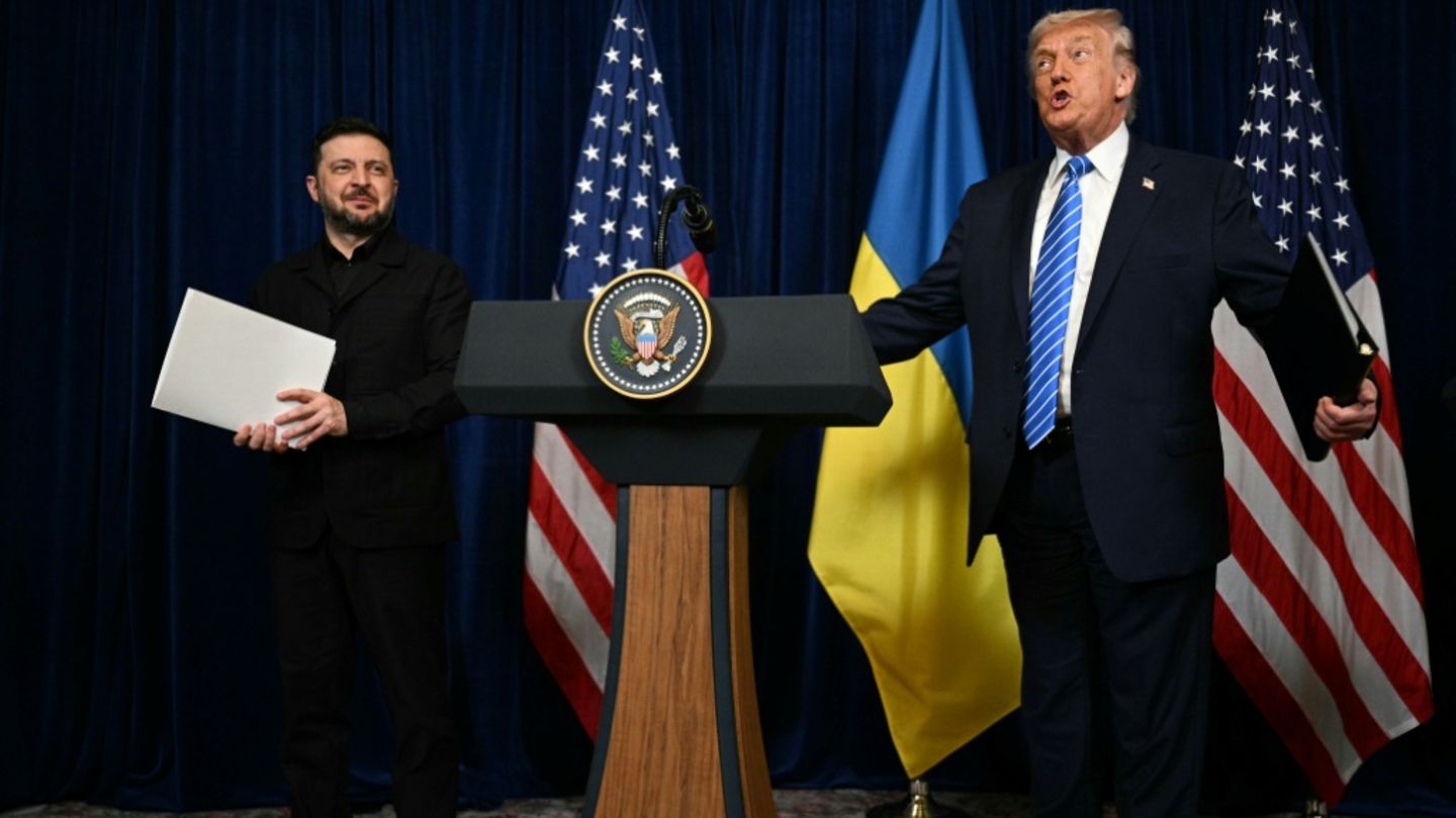 Selenskyj und Trump in Mar-a-Lago