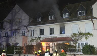 Feuerwehr rettet Senior aus brennendem Reihenhaus in Marienbrunn