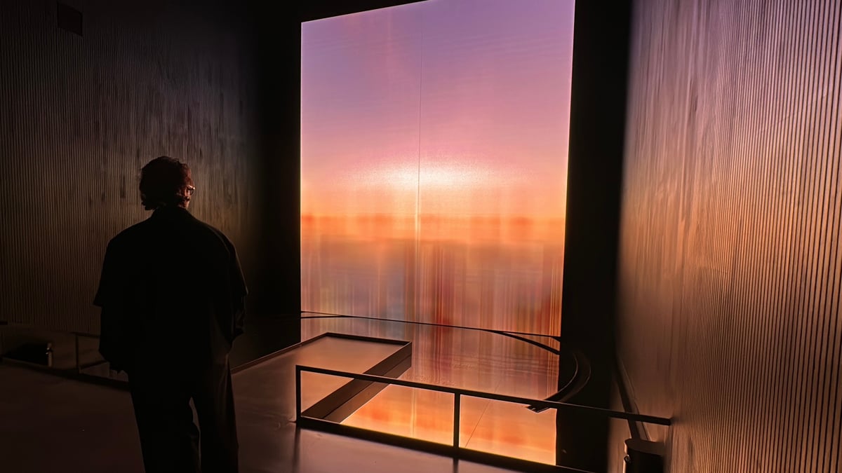 Ein „göttlicher Moment“ überrascht Besucher