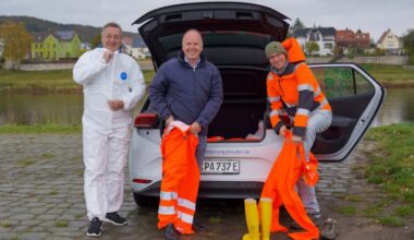 Eine Inspektionstour auf der Elbe