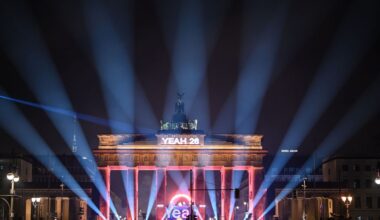 Bei der Silvesterparty am Brandenburger Tor war der Andrang groß. Foto: Britta Pedersen/dpa