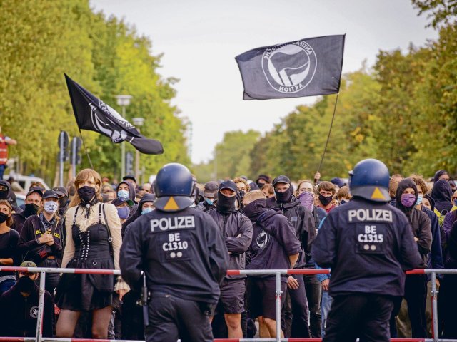 Antifaschistischer Protest in der Hauptstadt