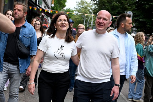 Ein Herz und eine Seele: Bildungssenatorin Katharina Günther-Wünsch und ihr Lebensgefährte Kai Wegner.