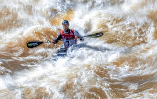 In der Wildwasseranlage in Markkleeberg könnten der olympische Kanuslalom und der Kajak-Cross-Wettbewerb stattfinden.