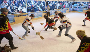Fellbach: Besenhockey für den guten Zweck auf der Eisbahn -„es ist der Knaller“ - Nachrichten aus Fellbach
