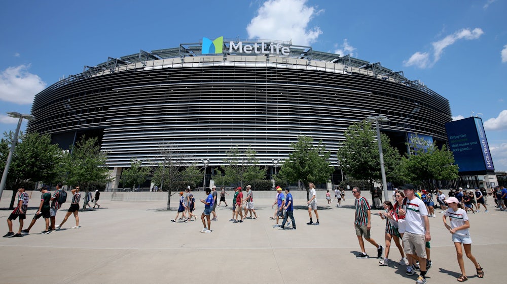 Das MetLife Stadium in East Rutherford bei New York.
