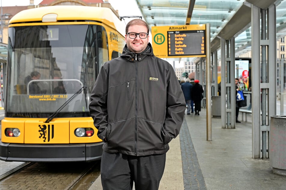 Rick Engelmann (27) fährt für die DVB.