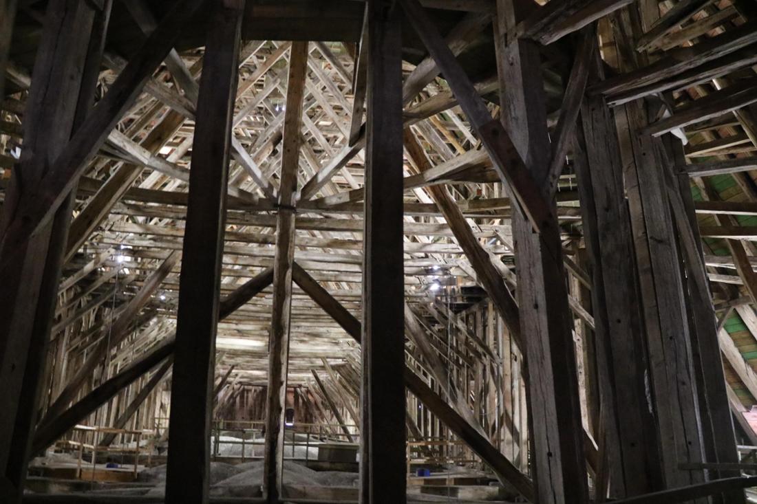 Dachstuhl des Verdener Doms.