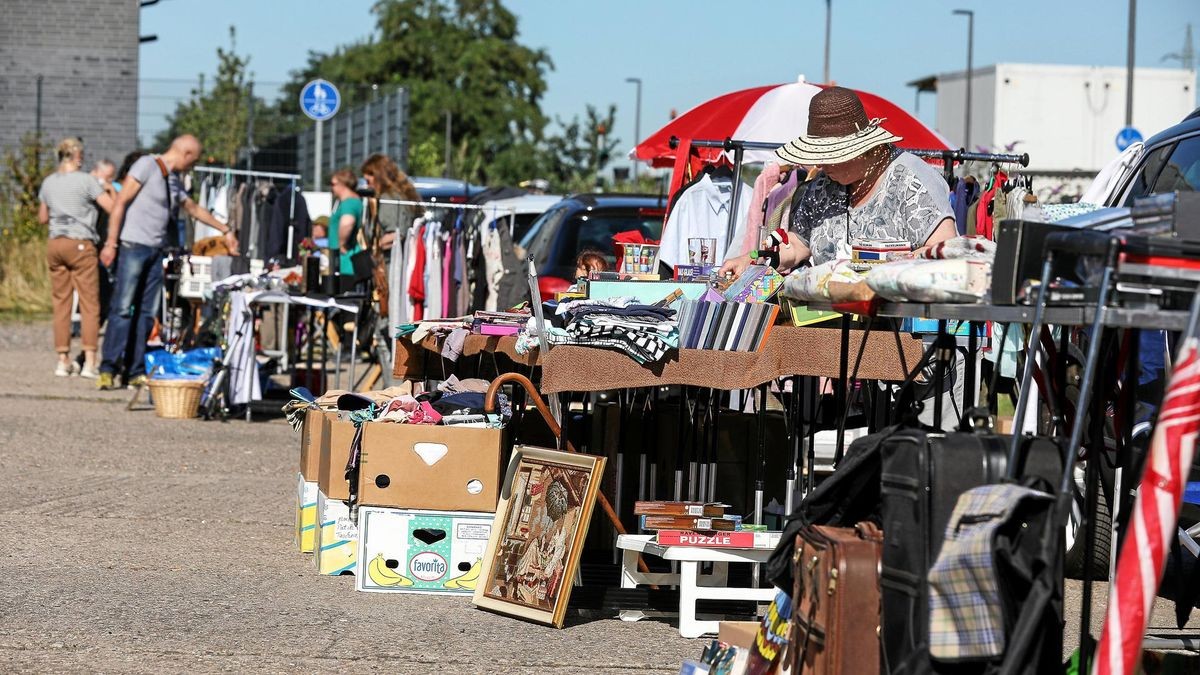 An der Alten Dreherei in Mülheim-Broich findet auch regelmäßig ein Trödelmarkt statt.