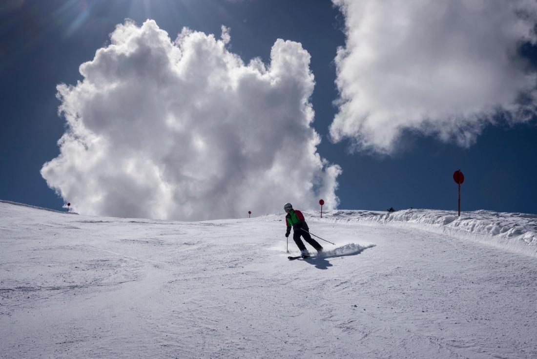 Pitztal: Abfahrt am Hochzeiger. 