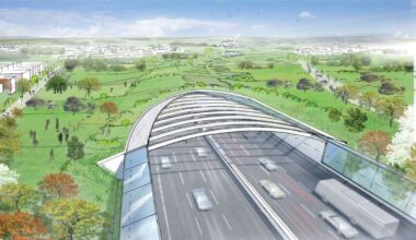 Überdachung der A661 nahe Offenbach wird größer und deutlich teurer