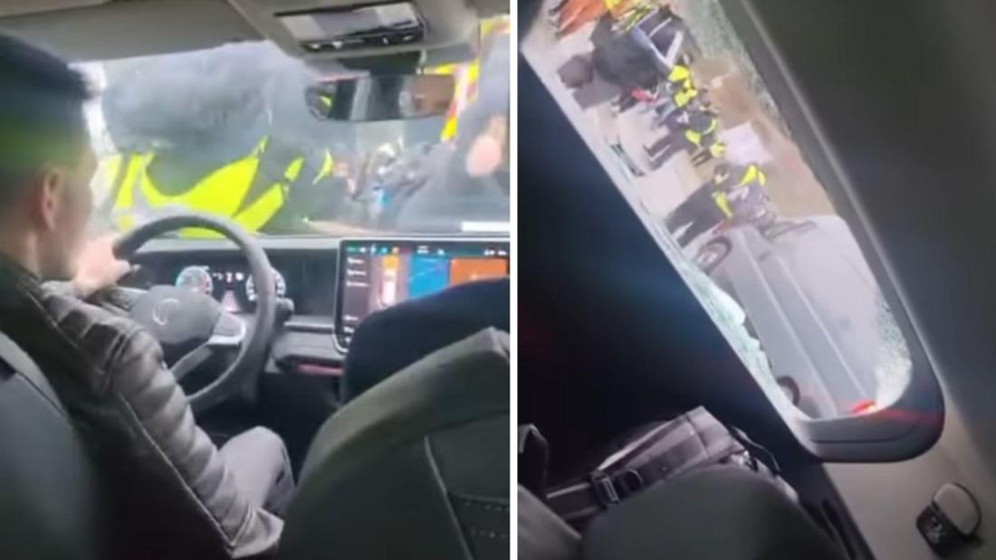 Aufnahmen aus dem Innenraum des Autos