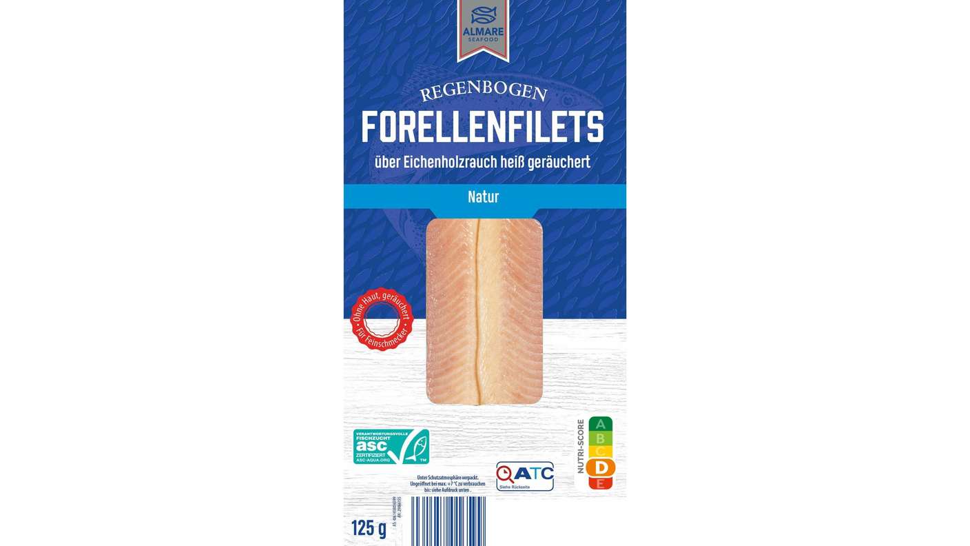 Die „Almare Seafood Regenbogen Forellenfilets heiß geräuchert“ und die „K Classic Regenbogen Forellenfilets heiß geräuchert“ sind aktuell von einem Rückruf betroffen.