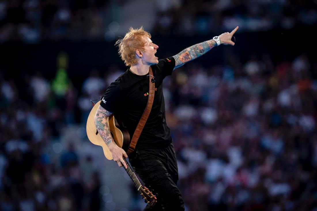 Ed Sheeran actúa en Madrid 