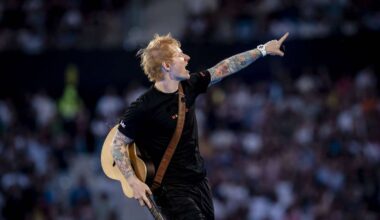 Ed Sheeran spielt Konzert in München