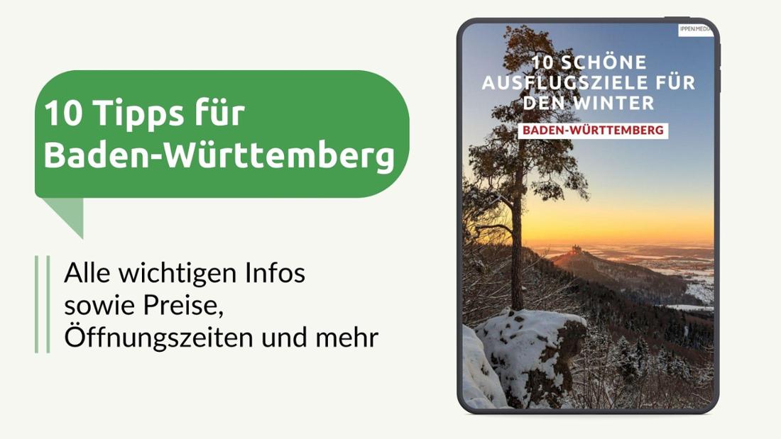 Die erste Seite des Ausflugsmagazins „Winter in Baden-Württemberg“
