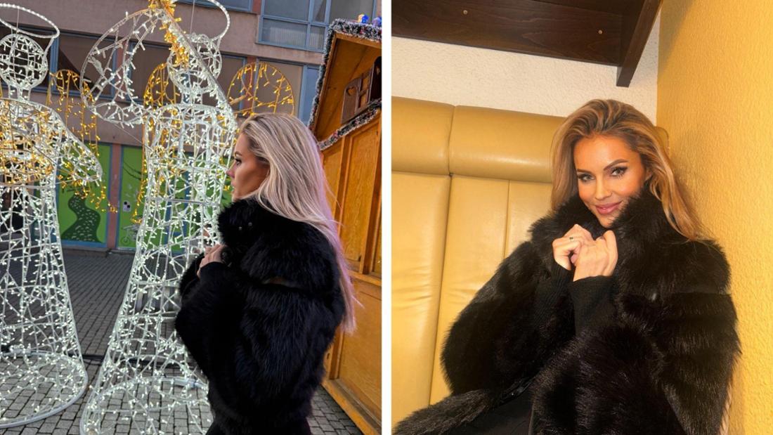 Jenice besuchte den Weihnachtsmarkt in München