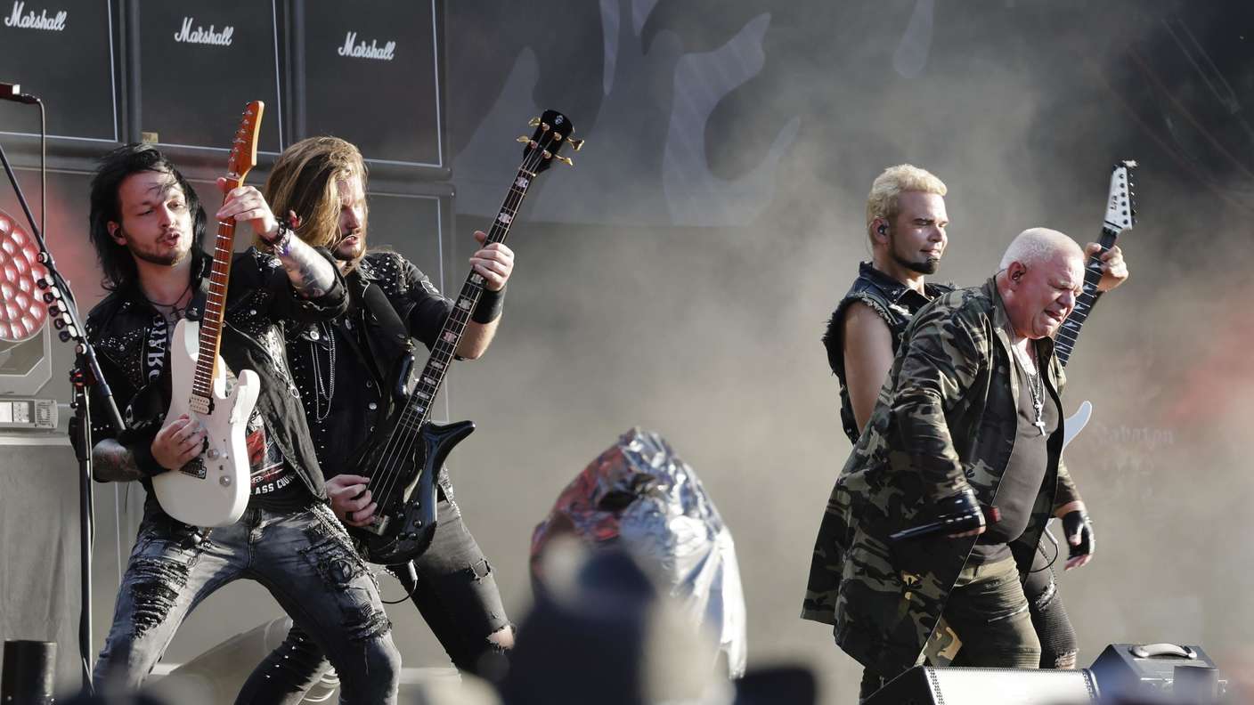 Die Band DIRKSCHNEIDER um Sänger Udo Dirkschneider (rechts) beim Wacken Open Air 2022. Darauf dürfen sich die Besucher von Ulmich om Braand in Steinau-Ulmbach freuen.