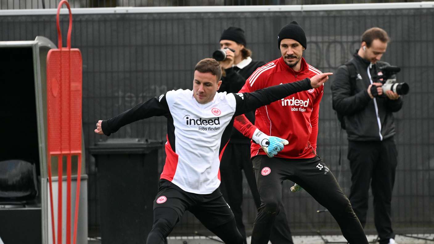 fussball UEFA Champions League, Eintracht Frankfurt Training
