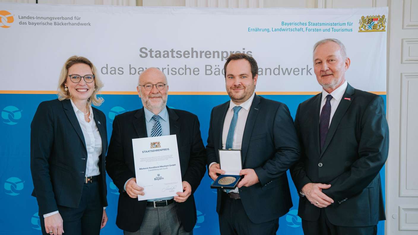 Staatsehrenpreis für Bäckerei Manhart