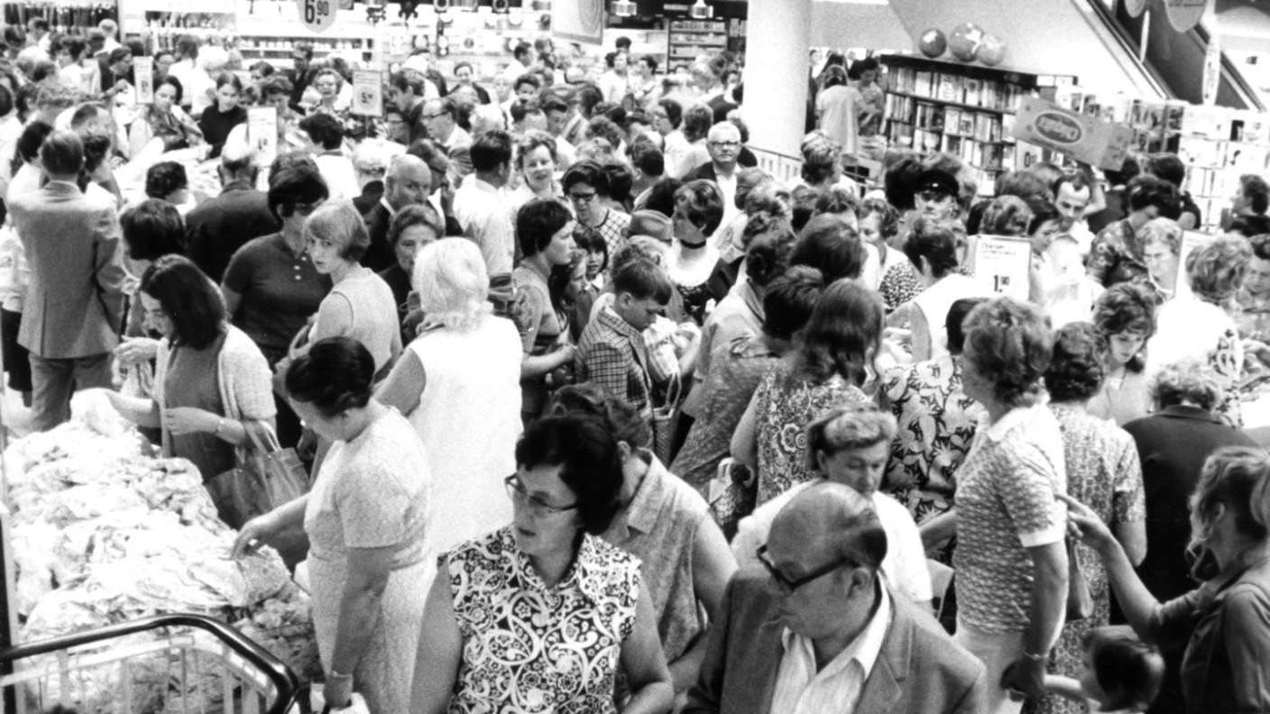 Szene aus dem Kerber in den 1970er Jahren