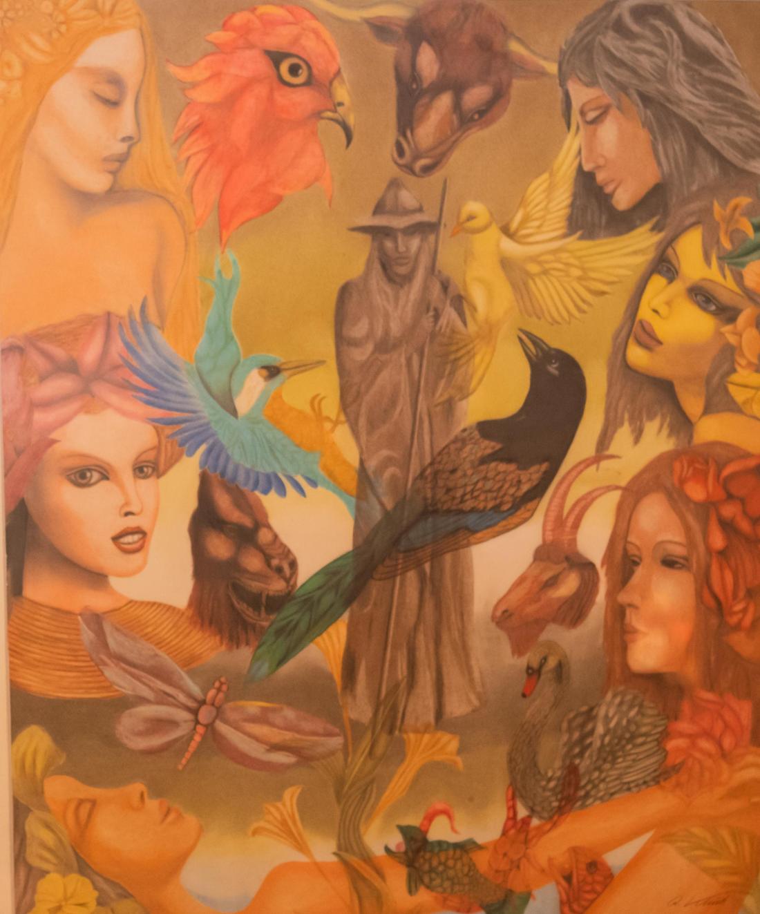 Ein Ölgemälde gemalt und bearbeitet, mit der von Rudolf Klink entwickelten eigenen Technik.