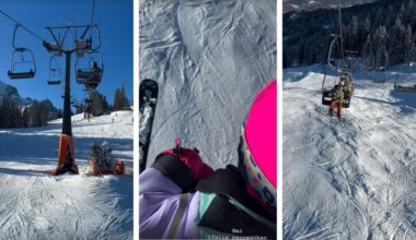 Familie Neureuther genießt Weihnachten auf malerischer Ski-Piste