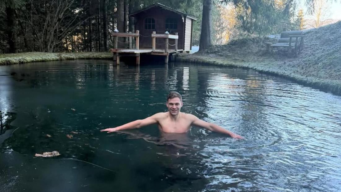 Joshua Kimmich im Eisbad.