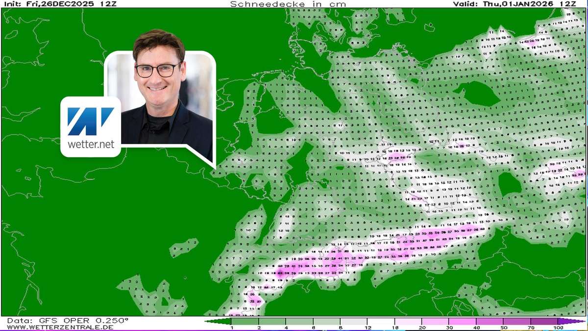 Halb Deutschland versinkt zu Silvester im Schnee