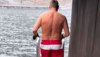 Schlagerstar steigt in eiskalten Alpen-See – „Maschine“